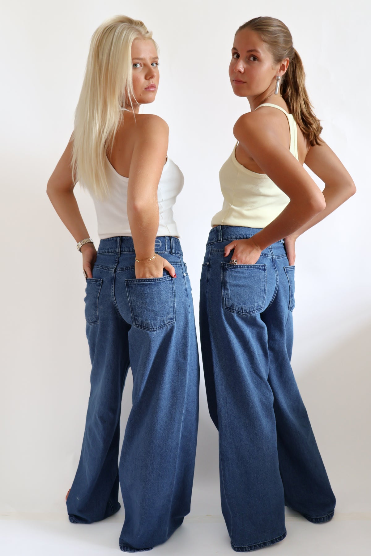 Denim pants wide-leg