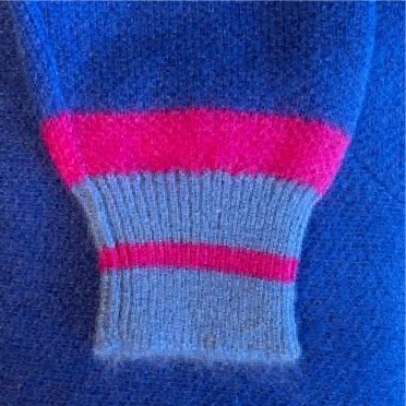 Blue knit B